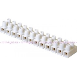 Svorkovnice 12x6,0 mm bílá