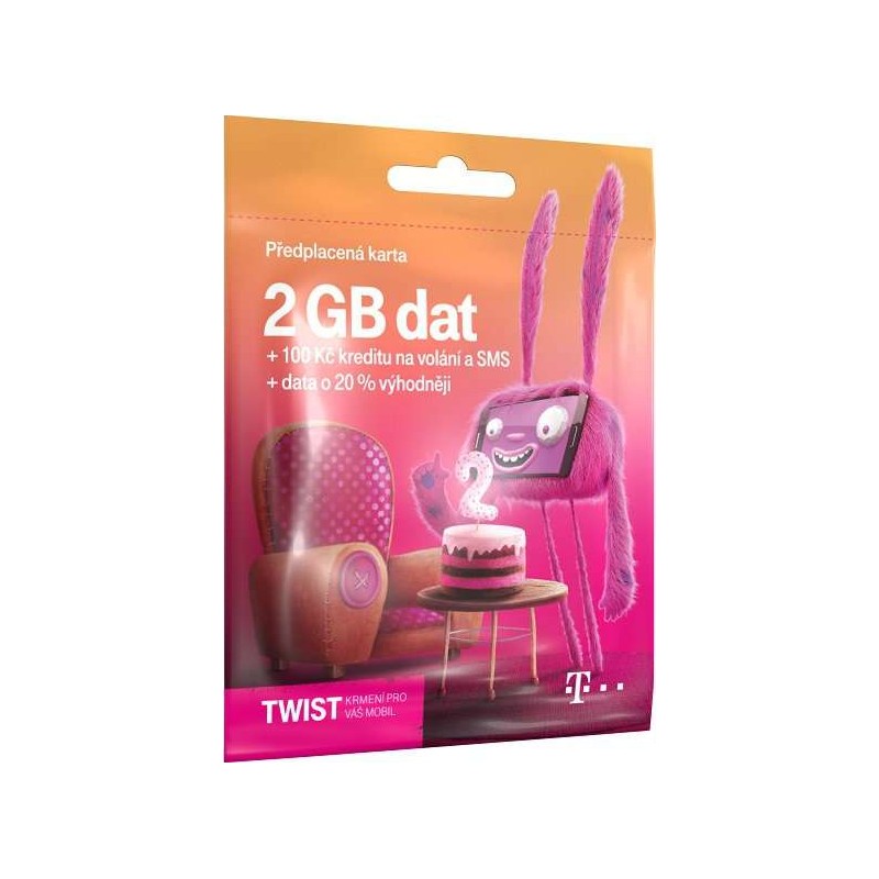 T-Mobile SIM Twist S námi 2 GB (700 617)