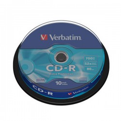 Verbatim CD-R 700MB/80min, 52x, Spindl, 10ks
