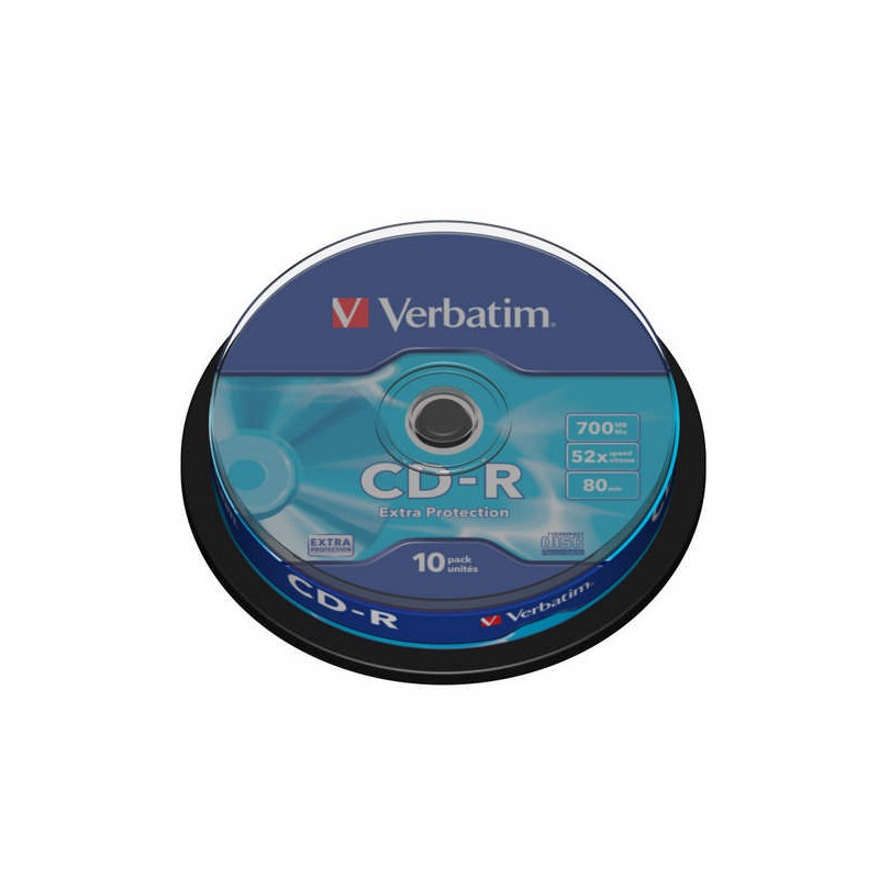 Verbatim CD-R 700MB/80min, 52x, Spindl, 10ks